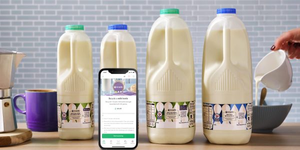 Ocado Retail gives 20p back to customers that recycle its milk bottles in world-first with Polytag